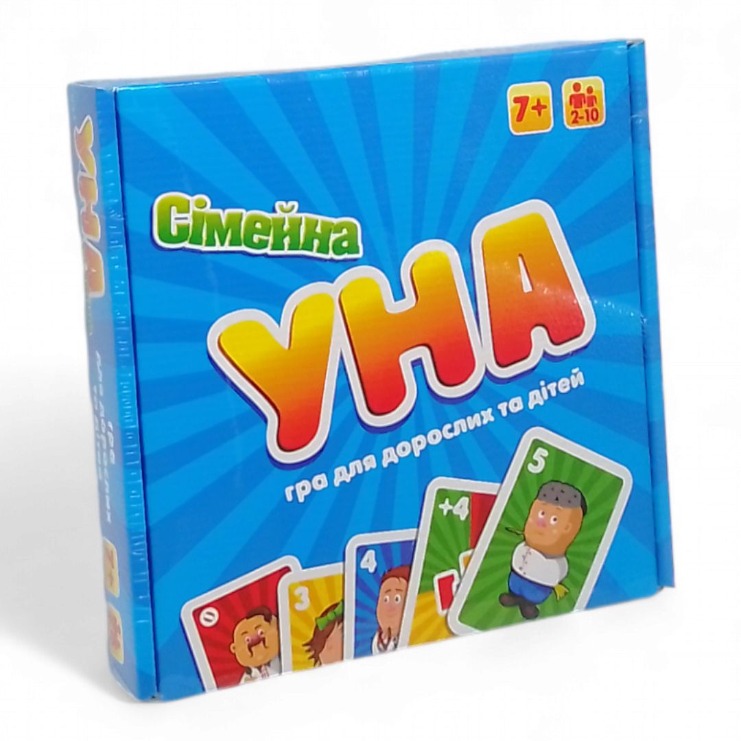 Настольная игра "УНА Семейная" 2 в 1 для детей и взрослых