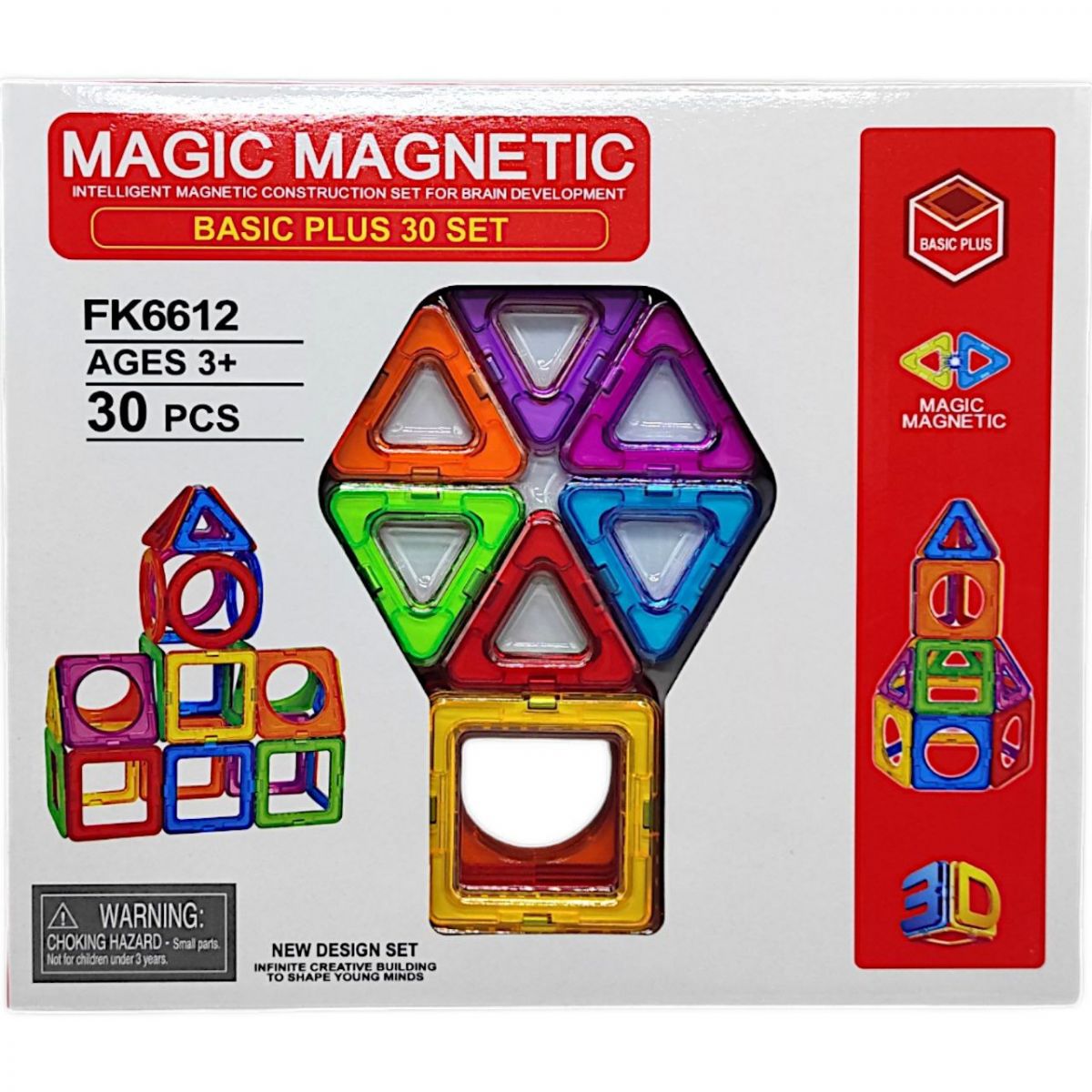 Конструктор магнітний "MAGIC MAGNETIC" 30 деталей