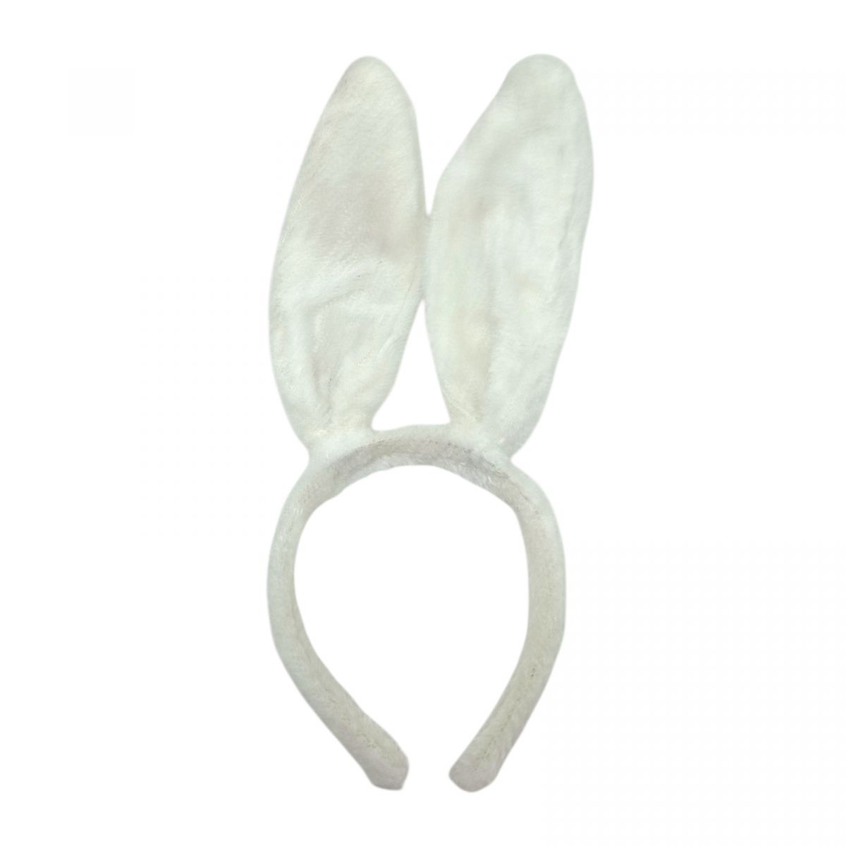 Новорічний світлий обруч зайчика хутряний  фото 1