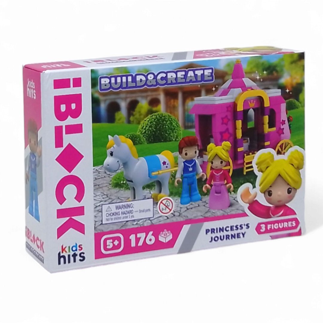 Конструктор Kids hits IBLOCK JUNIOR 176деталей короб.  24*16*6