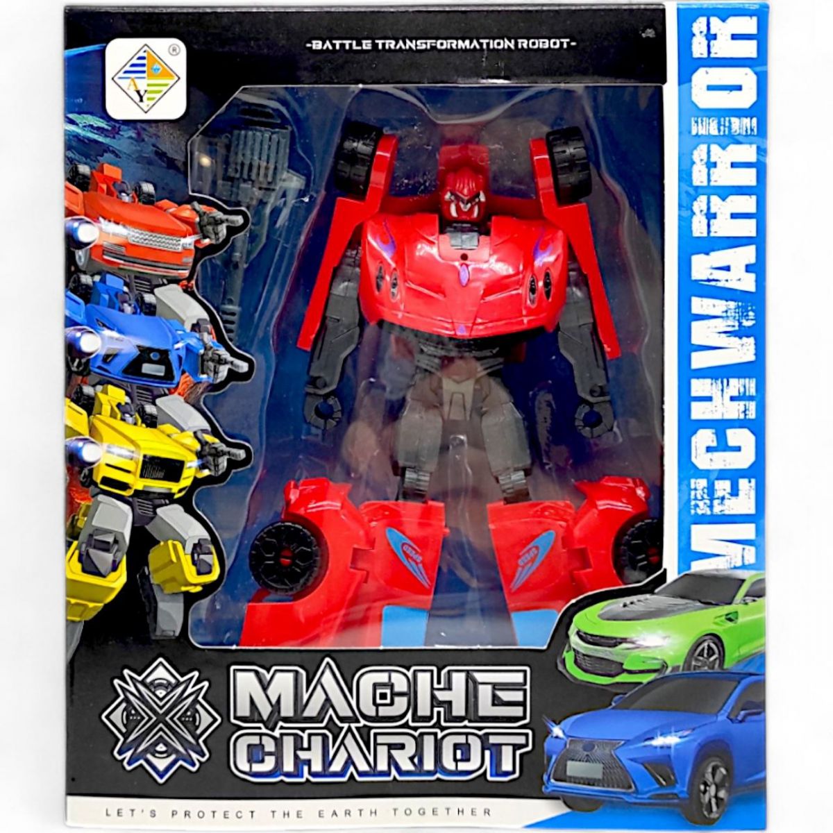 Трансформер "Mecha Chariot.  Легковая машина", красный