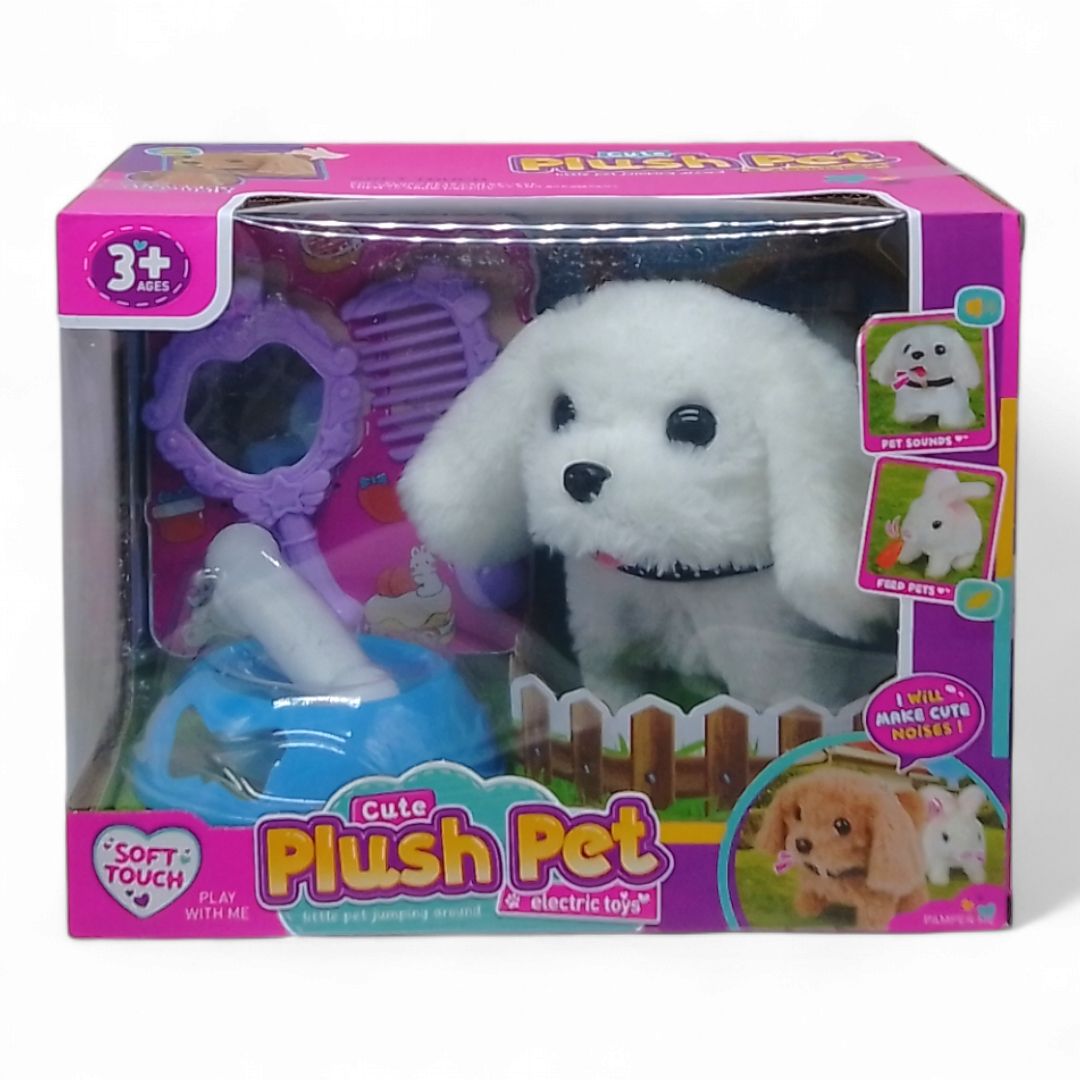 Ігровий набір з тваринкою "Plush Pet.  Песик білий"