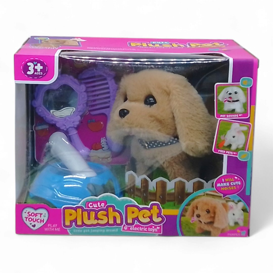 Ігровий набір з тваринкою "Plush Pet.  Песик бежевий"