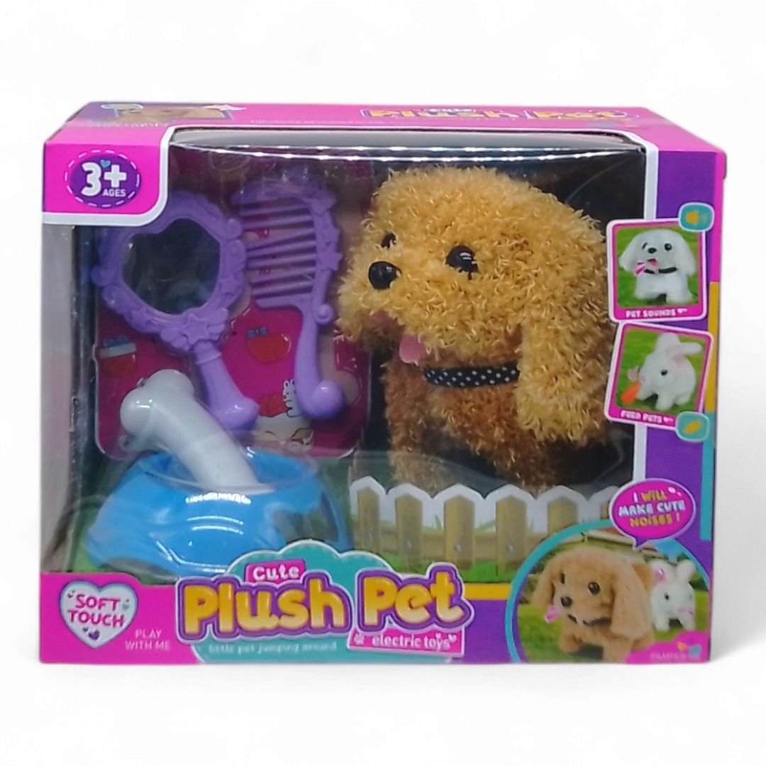 Ігровий набір з тваринкою "Plush Pet.  Песик рудий"