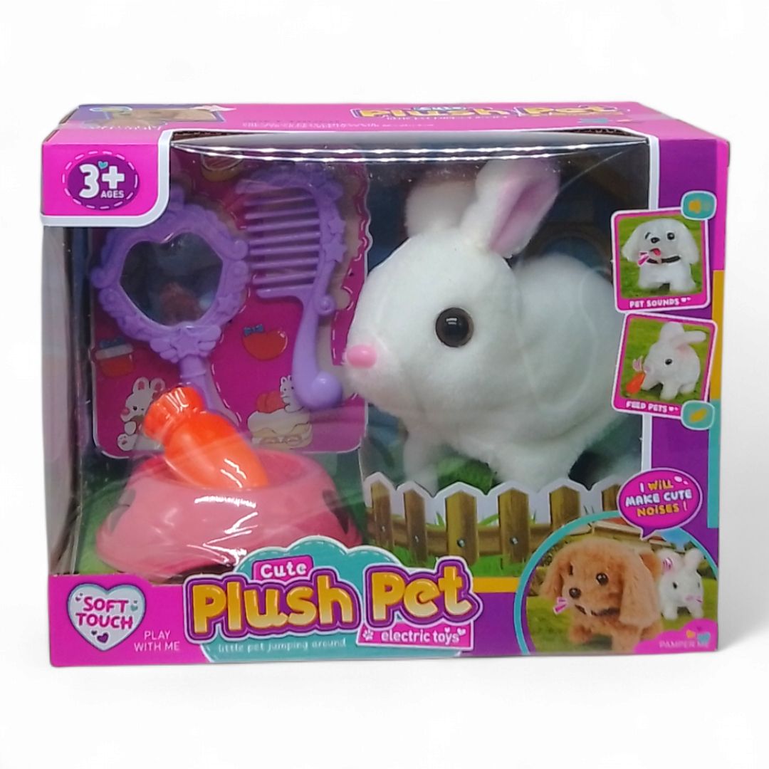 Ігровий набір з тваринкою "Plush Pet.  Кролик білий"