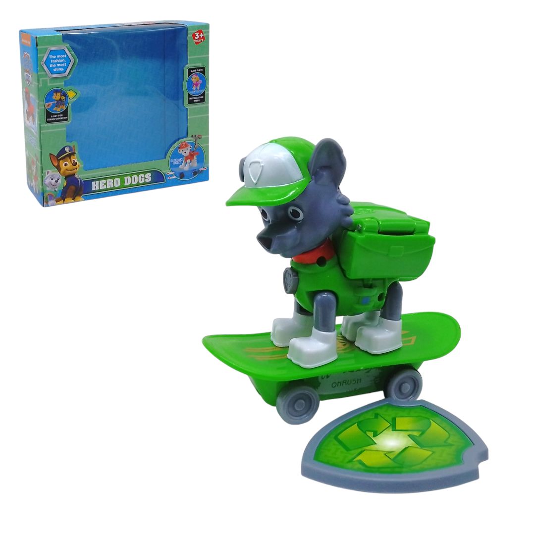 Фигурка на скейте "Щенячий патруль: Рокки"  фото 1