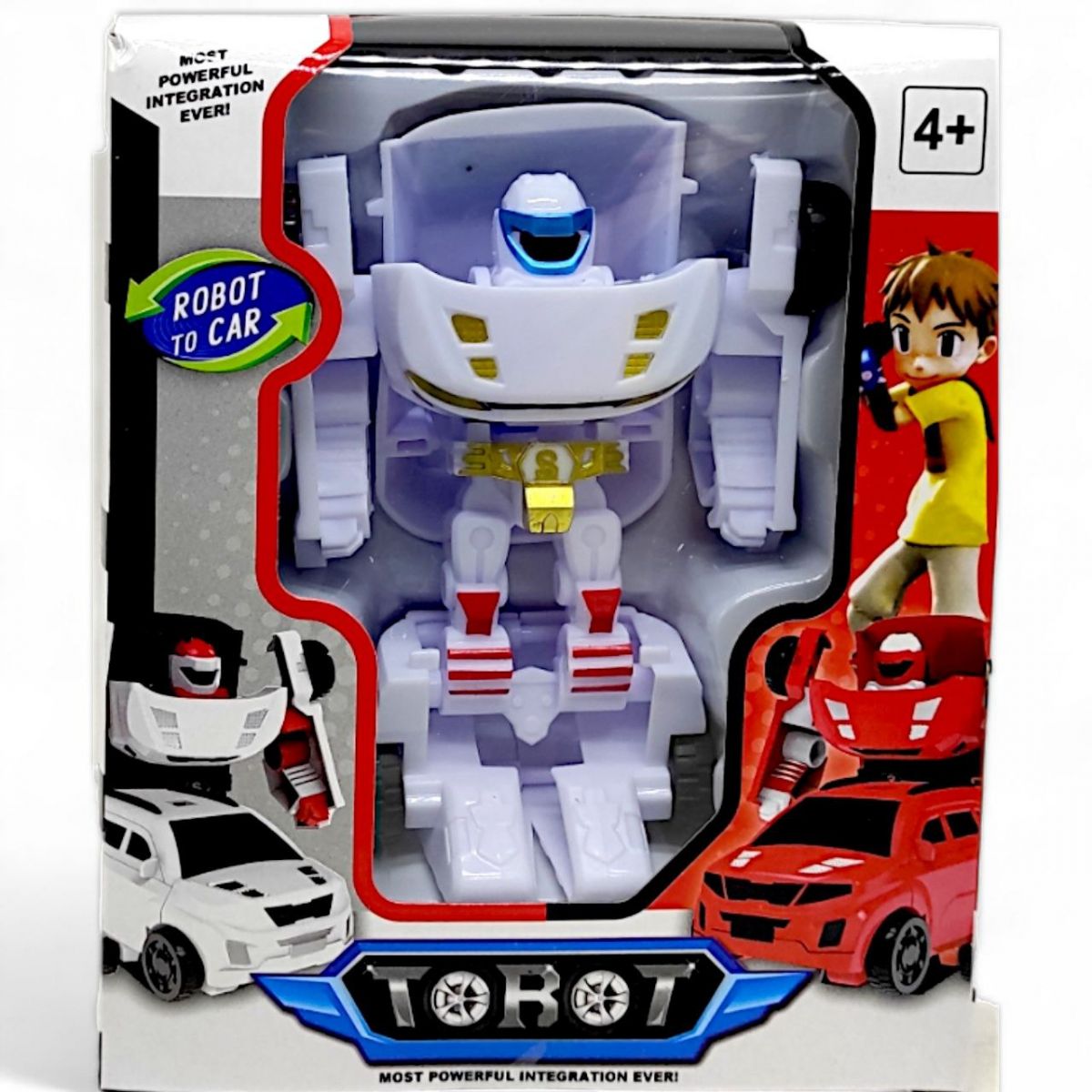 Робот-трансформер "Тобот (Tobot)", 11 см, білий