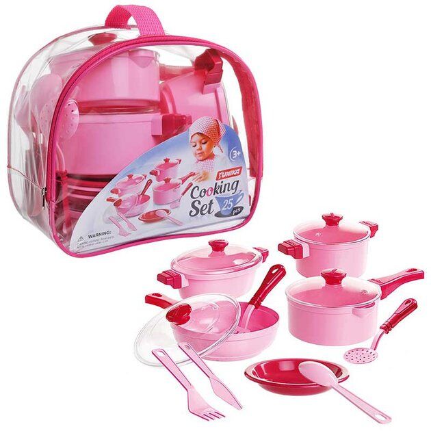 Набір посуду "Cooking Set" (25 pcs. ) рожевий