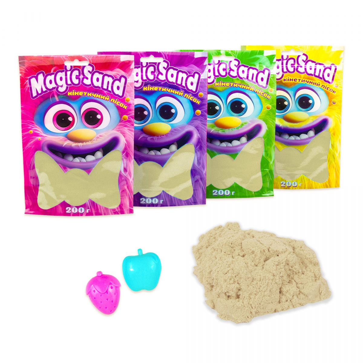 Кінетичний пісок "Magic sand" в пакеті, класичний, 0,200 кг