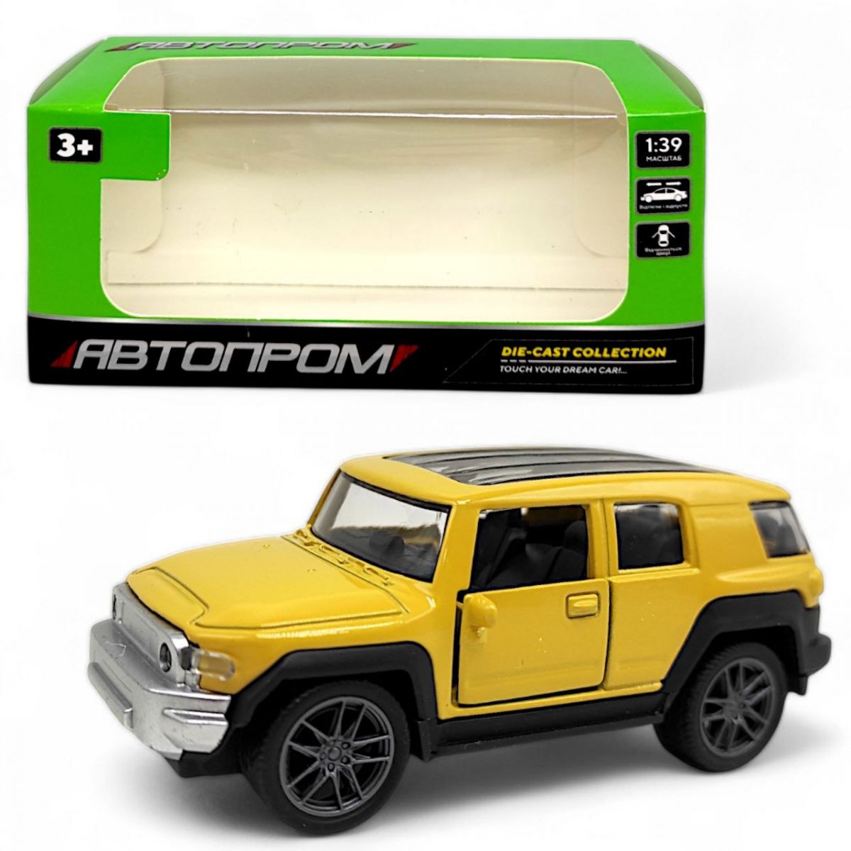 Машина "Автопром.  Toyota FJ Cruiser" жовтий