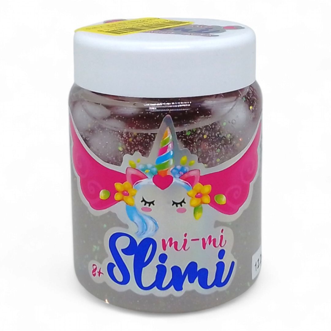 Слайм Mi-mi Slimi, 150 г білий + бордовий