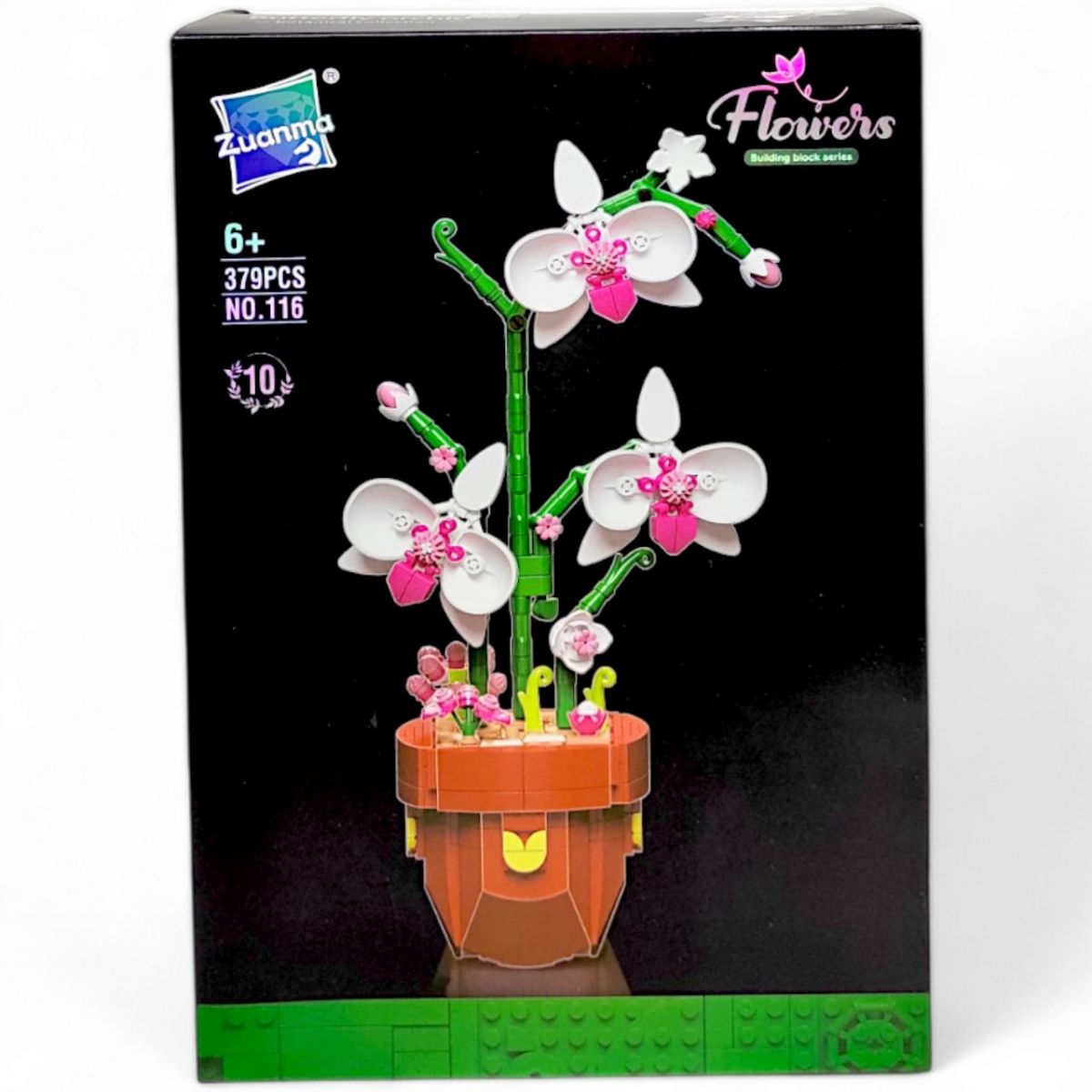 Конструктор "Flowers" (379 дет), зібрана конструкція - 32х16,5 см