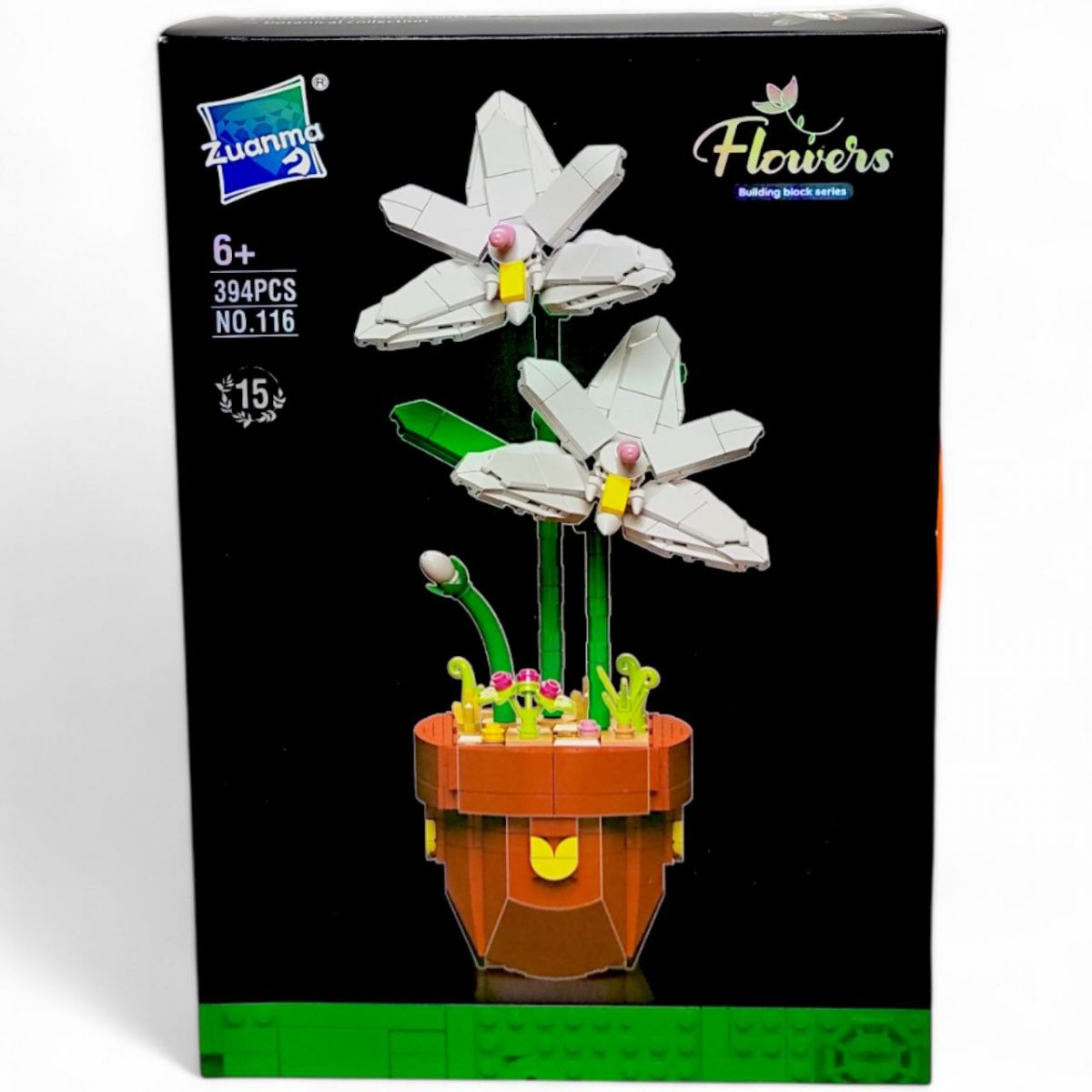 Конструктор "Flowers" (394 дет), зібрана конструкція - 31х12 см