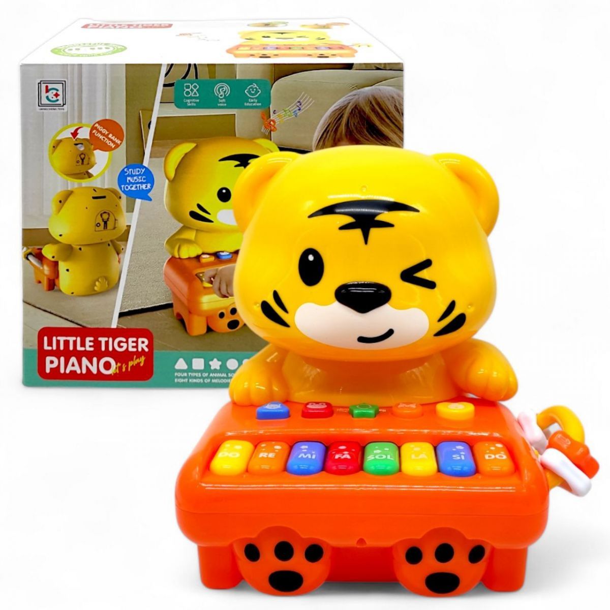 Уценка.  Интерактивная игрушка "Little Tiger Piano" (23 см) - деформація упаковки