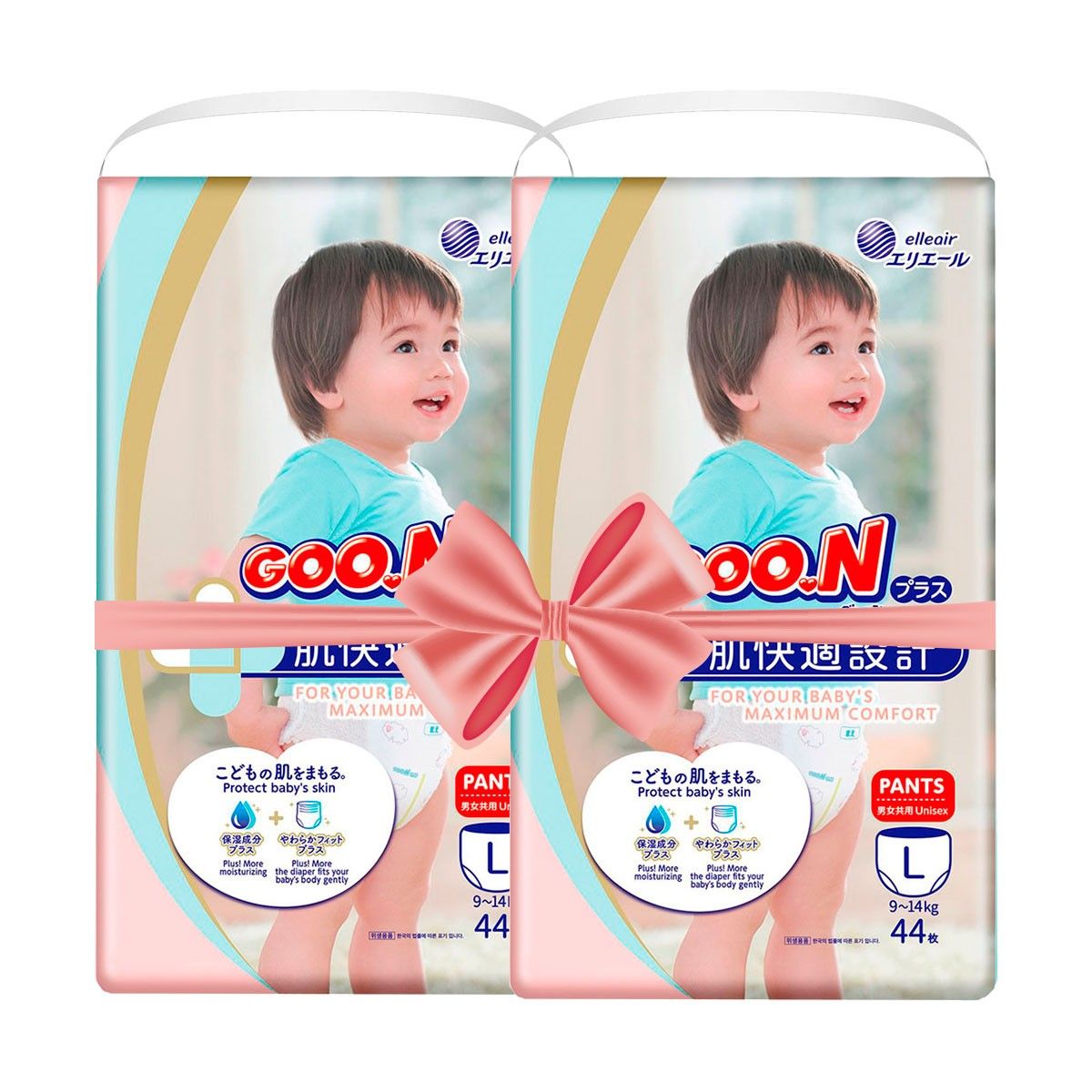 Трусики-подгузники Goo. N Plus для детей (размер 4(L), 9-14 кг, 88 шт)