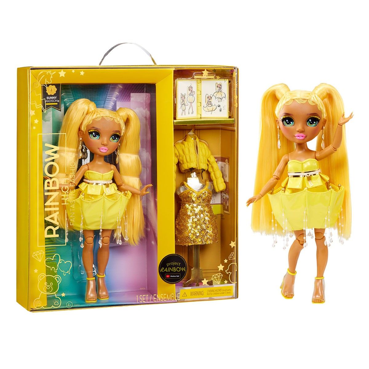 Лялька Rainbow High серії Fantastic Fashion – Санні (з акс. ) Лялька Rainbow High серії Fantastic Fashion – Санні (з акс. )