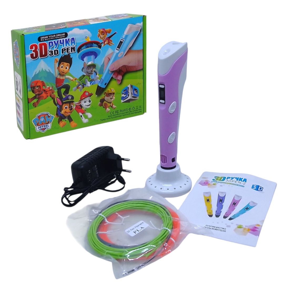 Ручка 3D "Щенячий патруль" (пластик АВS та PLA)  фото 1