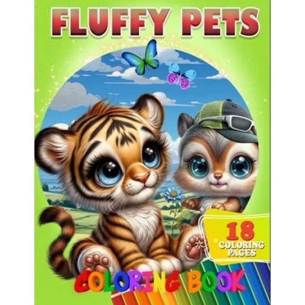 Розмальовка "Fluffy Pets" 18 малюнків