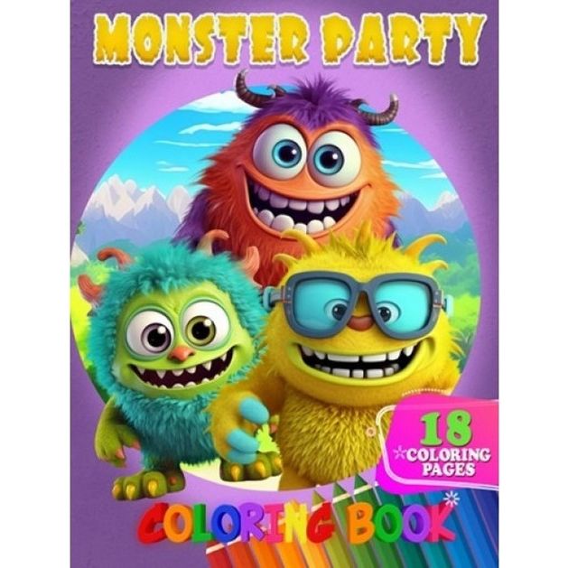 Розмальовка "Monster Party" 18 малюнків