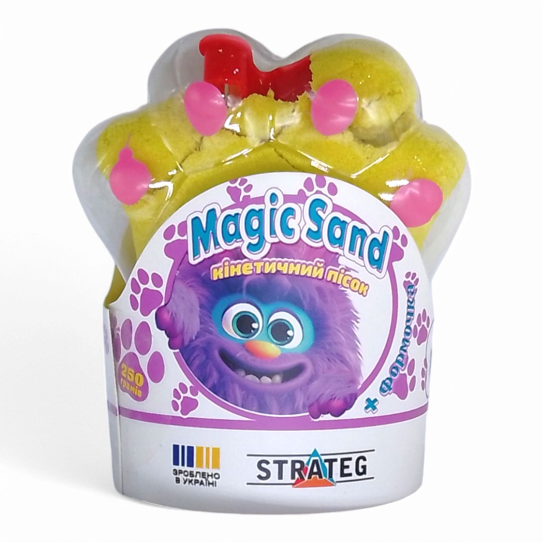 Кінетичний пісок "Magic Sand.  Лапка", 250 г (жовтий)