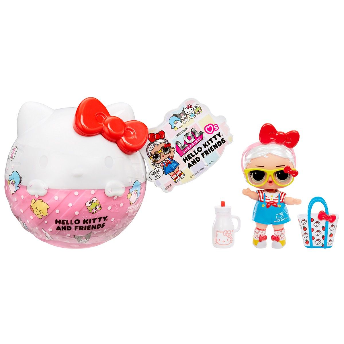 Игровой набор с куклой L. O. L.  Surprise! серии Loves Hello Kitty – Hello Kitty и друзья