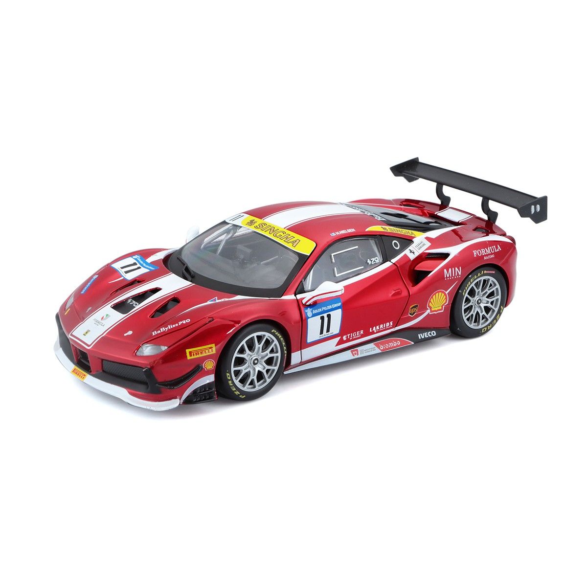 Машинка металева Автомодель - Ferrari 488 Challenge (1:24)