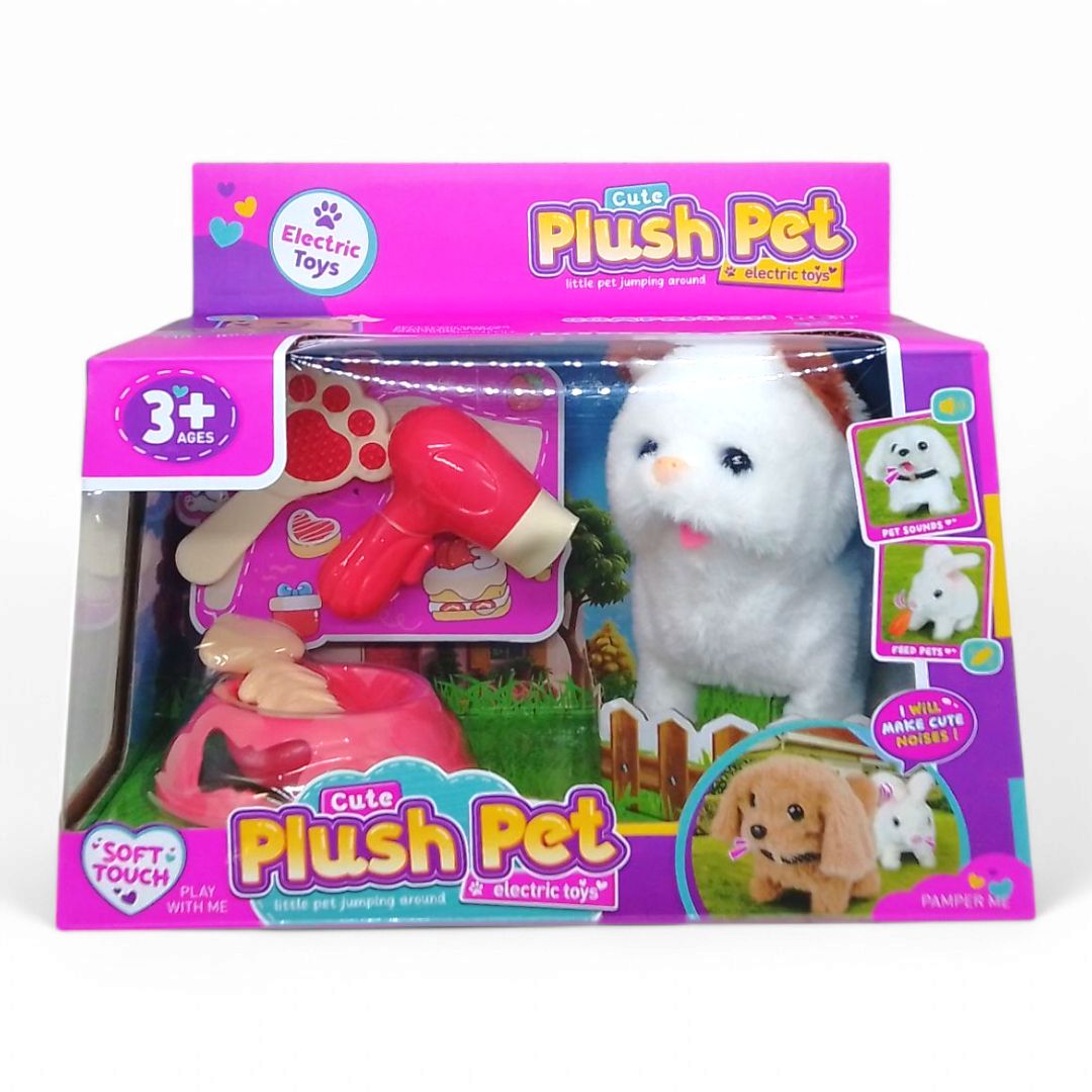 Мягкая игрушка Любимец "Котик Plush Pet" на батарейках, звук, движение, аксессуары (Вид 3)