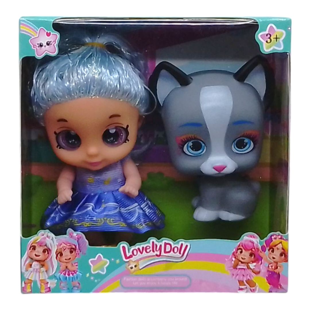 Лялька з песиком "Lovely Doll" (блакитна) Лялька з песиком "Lovely Doll" (блакитна)