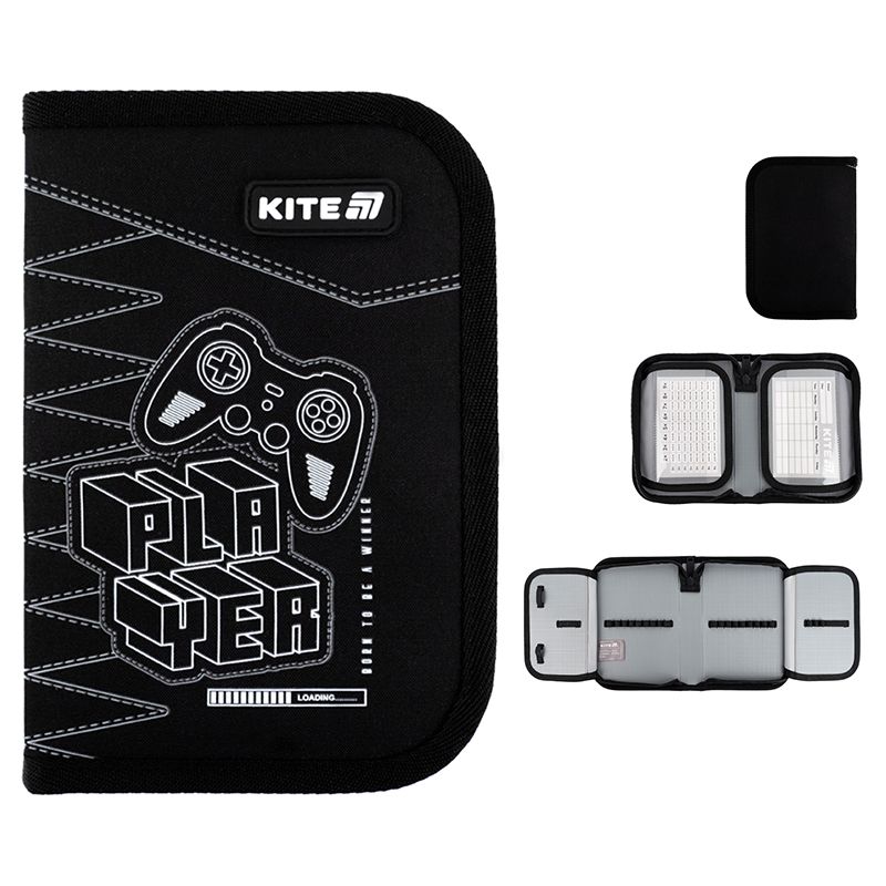 Пенал Kite 1 від. , 2 відв. , без наповнення 622 Player Пенал Kite 1 від. , 2 відв. , без наповнення 622 Player