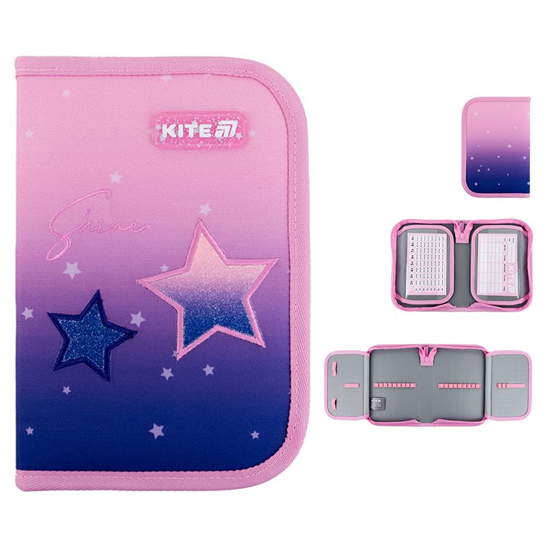 Пенал Kite 1 від. , 2 відв. , без наповнення 622 Sparkling Пенал Kite 1 від. , 2 відв. , без наповнення 622 Sparkling