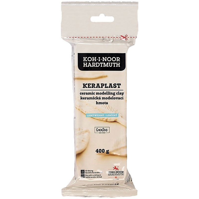Пластилін Keraplast легкий, 400г. , білий Пластилін Keraplast легкий, 400г. , білий
