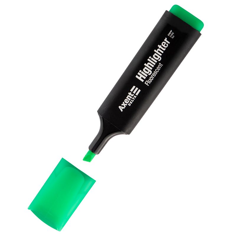 Маркер Highlighter D2501, 1-5 мм клиноп. зелений Маркер Highlighter D2501, 1-5 мм клиноп. зелений