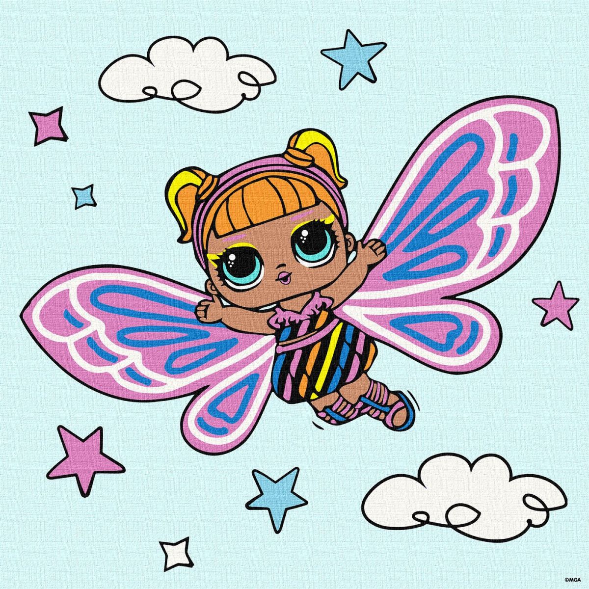 Картина за номерами "L. O. L. Surprise! O. M. G. Fairies Flutterstar" 40х40 см Картина за номерами "L. O. L. Surprise! O. M. G. Fairies Flutterstar" 40х40 см