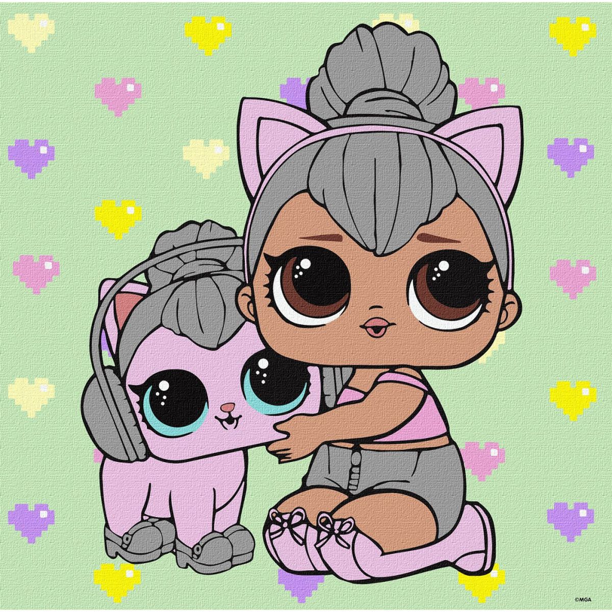 Картина за номерами "L. O. L. Surprise! TroopSurprise Kitty Queen With Kitty" 40х40 см Картина за номерами "L. O. L. Surprise! TroopSurprise Kitty Queen With Kitty" 40х40 см
