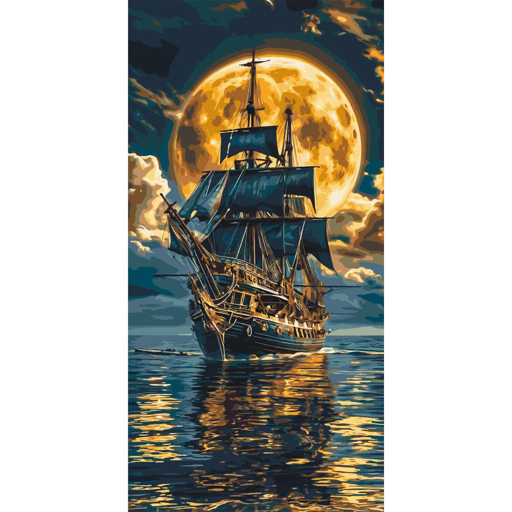 Картина по номерам "Морське сяйво" 40x80 см Картина по номерам "Морське сяйво" 40x80 см