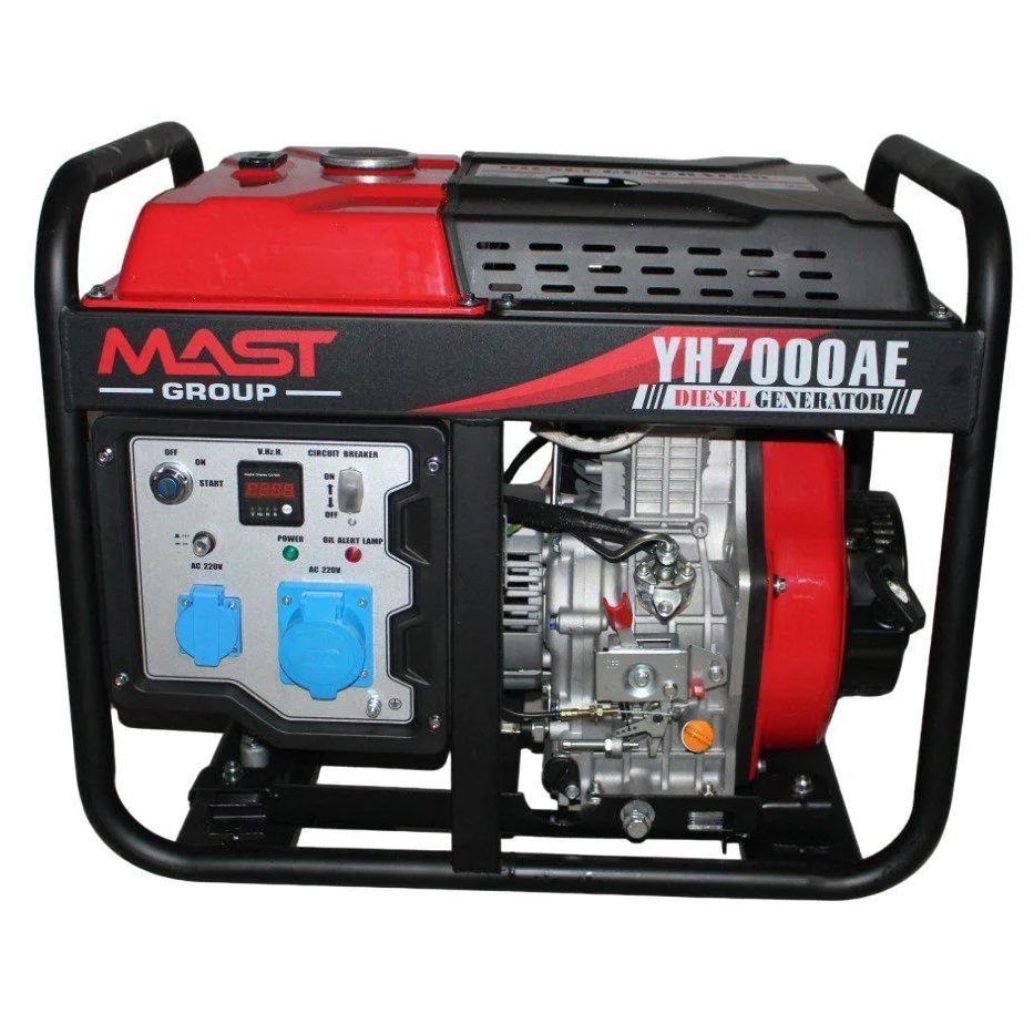 Дизель-Генератор MAST GROUP YH7000AE (ном 4,5 кВт, макс 6,3 кВА) Дизель-Генератор MAST GROUP YH7000AE (ном 4,5 кВт, макс 6,3 кВА)