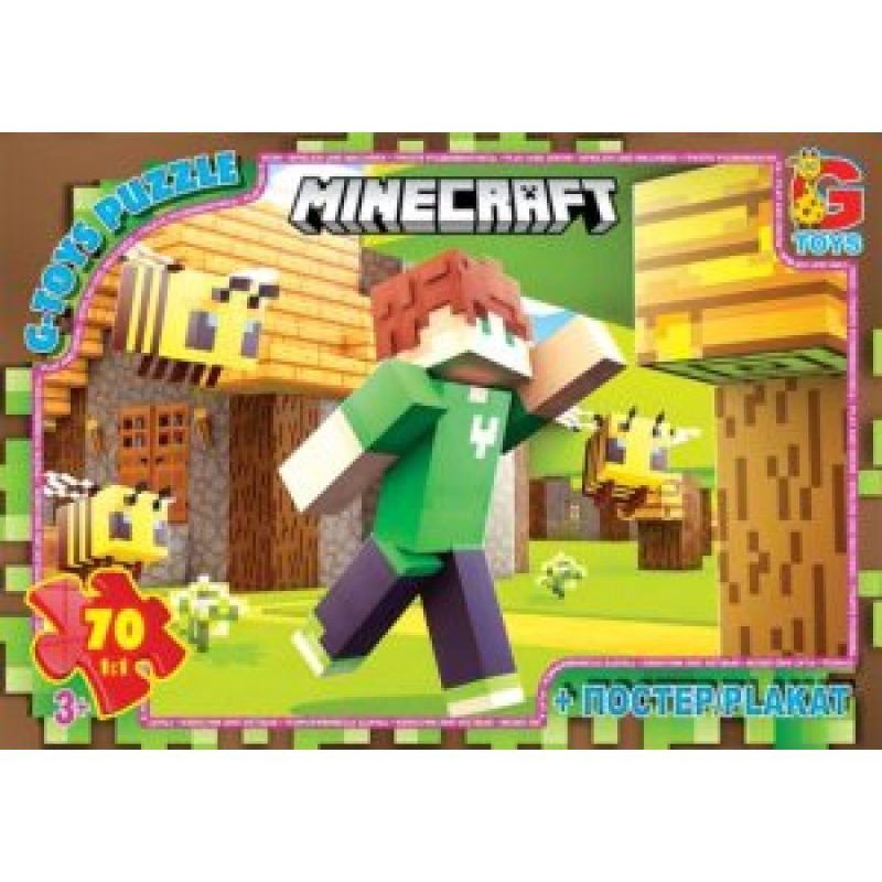 Пазли ТМ "G-Toys" із серії "Minecraft" (Майнкрафт), 70 ел. Пазли ТМ "G-Toys" із серії "Minecraft" (Майнкрафт), 70 ел.