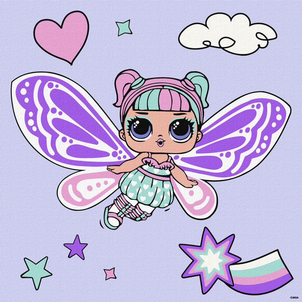 Картина за номерами "L. O. L. Surprise! O. M. G. Fairies Sweetiefly" 40х40 см Картина за номерами "L. O. L. Surprise! O. M. G. Fairies Sweetiefly" 40х40 см