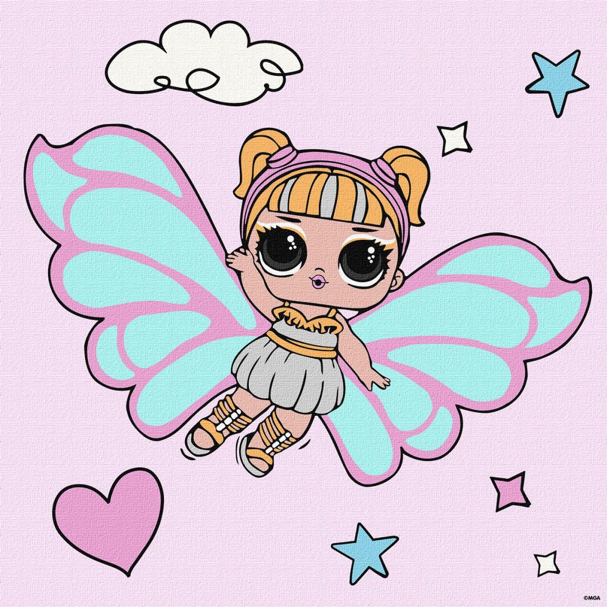 Картина за номерами "L. O. L. Surprise! O. M. G. Fairies Skystarling" 40х40 см Картина за номерами "L. O. L. Surprise! O. M. G. Fairies Skystarling" 40х40 см
