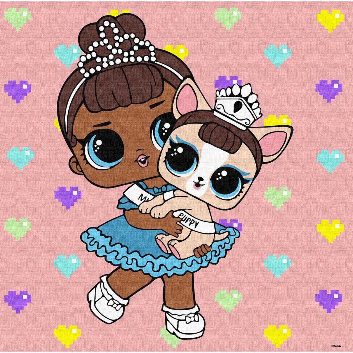 Картина за номерами "L. O. L. Surprise! TroopSurprise Miss Baby With Miss Puppy" 40х40 см Картина за номерами "L. O. L. Surprise! TroopSurprise Miss Baby With Miss Puppy" 40х40 см