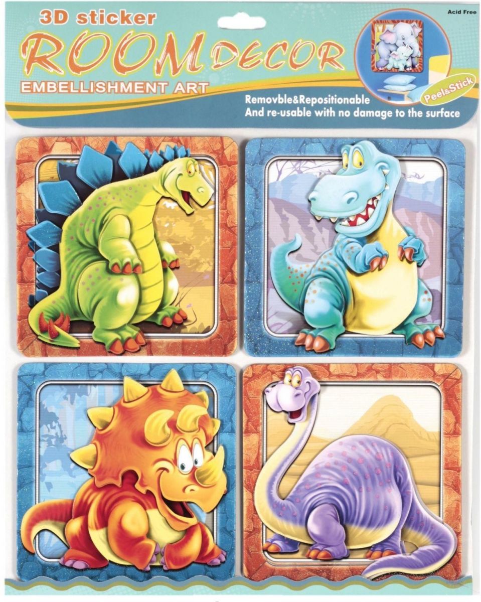 Декорації для дитячої кімнати "Динозаври"