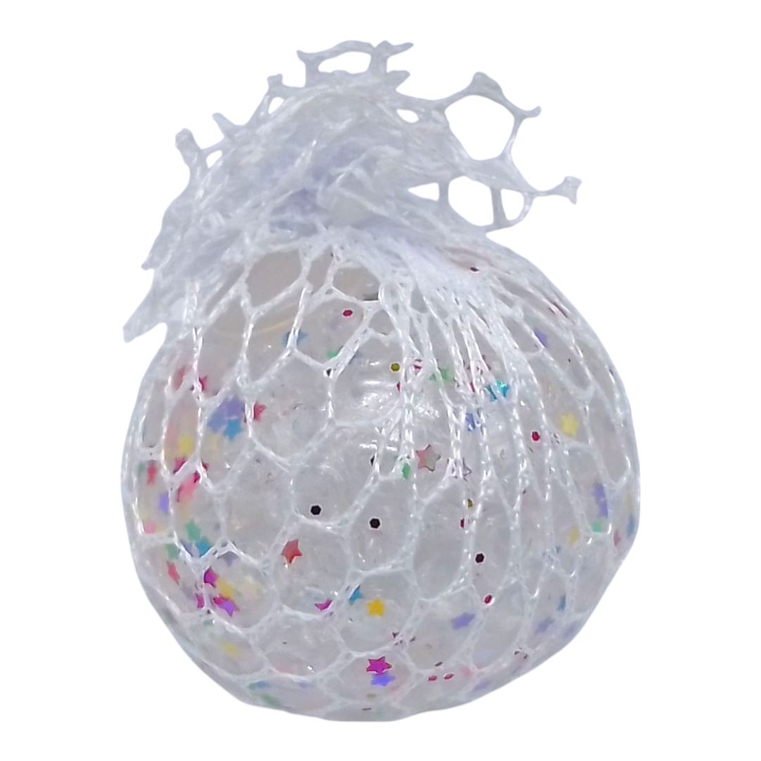 Игрушка-антистресс "Mesh Squishy Ball" орбиз со звездами, 6,5 см Игрушка-антистресс "Mesh Squishy Ball" орбиз со звездами, 6,5 см