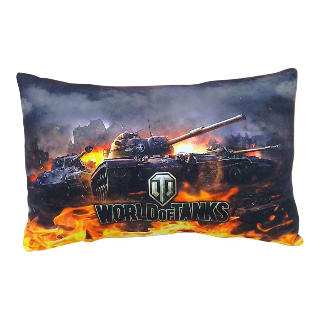 Подушка з принтом №1, World of Tanks 37 см Подушка з принтом №1, World of Tanks 37 см