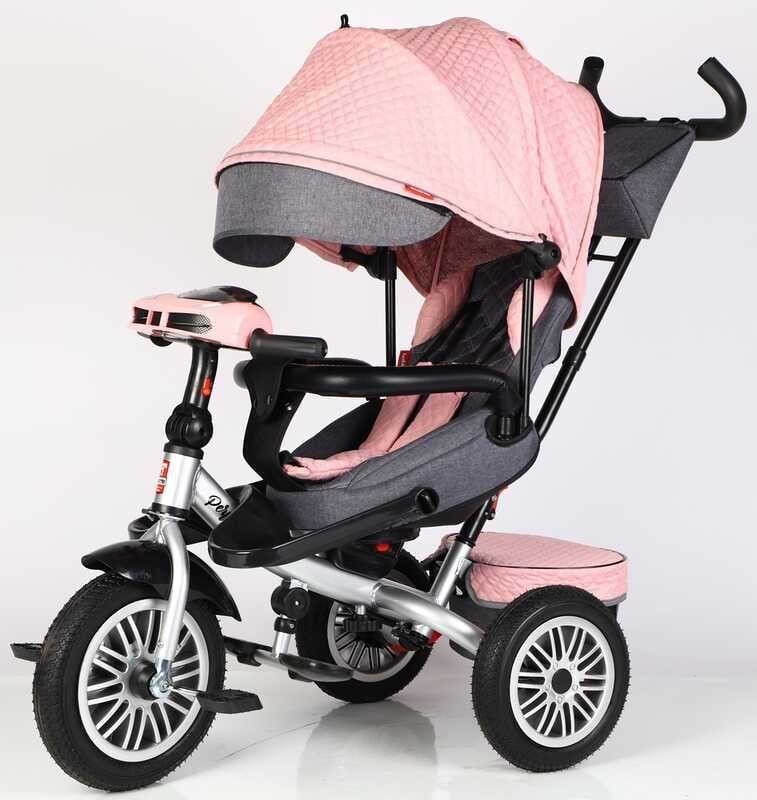 Велосипед 3-х колісний "BestTrike Perfetto" (поворотне сидіння, колеса гумові безкамерні, кошик, фара музична, USB, Bluetooth) фото 1 Велосипед 3-х колісний "BestTrike Perfetto" (поворотне сидіння, колеса гумові безкамерні, кошик, фара музична, USB, Bluetooth) фото 1