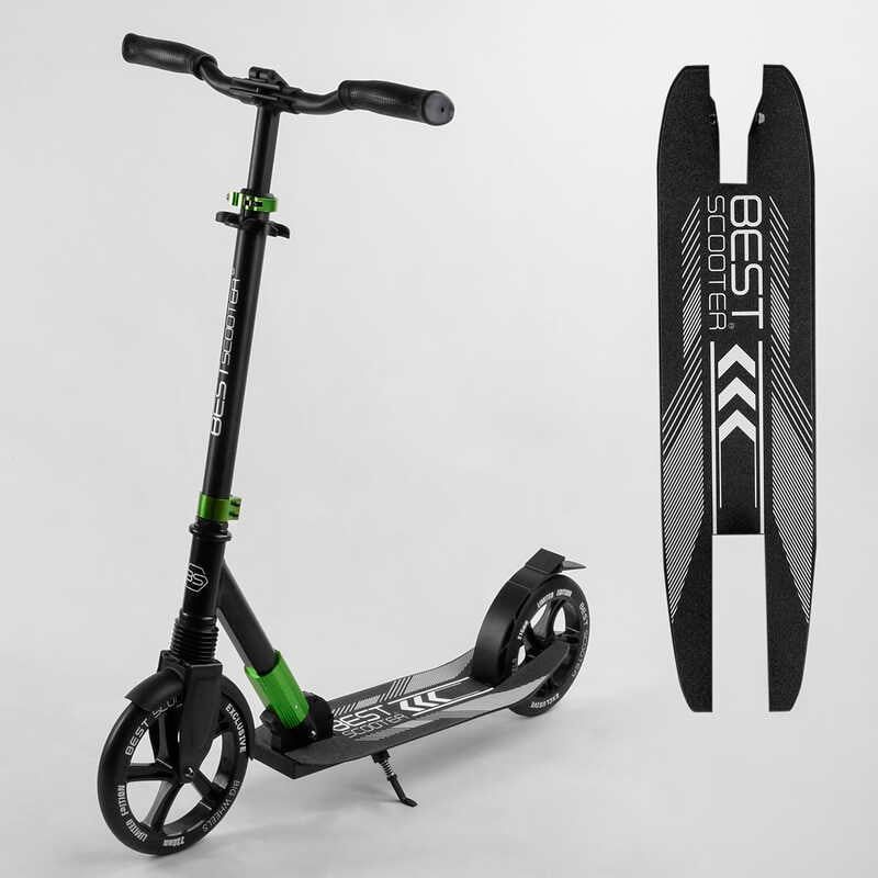 Самокат алюмінієвий Best Scooter (колеса PU, d переднього колеса - 230мм, d заднього колеса - 215 мм, 1 амортизатор передній) фото 1 Самокат алюмінієвий Best Scooter (колеса PU, d переднього колеса - 230мм, d заднього колеса - 215 мм, 1 амортизатор передній) фото 1