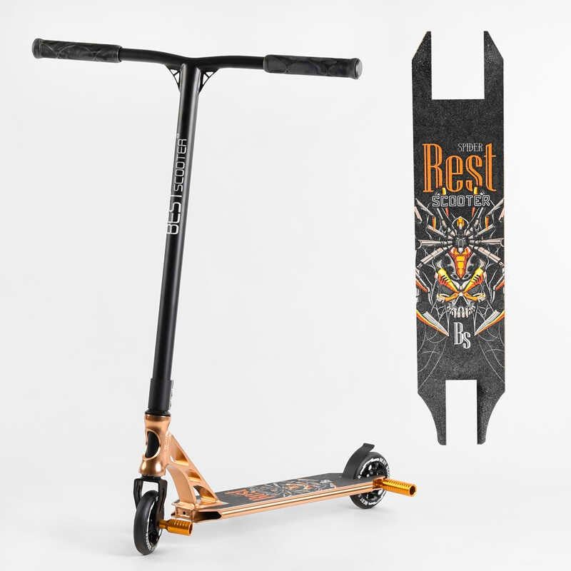 Самокат трюковий "Best Scooter" (HIC-система, ПЕГИ, алюмінієвий диск та дека, АНОДОВАНЕ ФАРБУВАННЯ, колеса PU, d = 110мм, ширина керма - 60 см) фото 1 Самокат трюковий "Best Scooter" (HIC-система, ПЕГИ, алюмінієвий диск та дека, АНОДОВАНЕ ФАРБУВАННЯ, колеса PU, d = 110мм, ширина керма - 60 см) фото 1