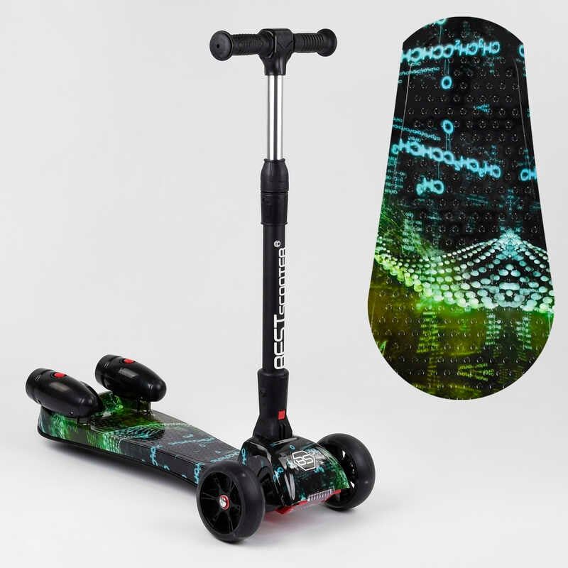 Самокат Best Scooter MAXI з парогенератором МУЗИКА, ДИМ, ТУРБІНИ, пластмасовий, колеса PU 120 х 40 мм, складне алюмінієве кермо фото 1 Самокат Best Scooter MAXI з парогенератором МУЗИКА, ДИМ, ТУРБІНИ, пластмасовий, колеса PU 120 х 40 мм, складне алюмінієве кермо фото 1