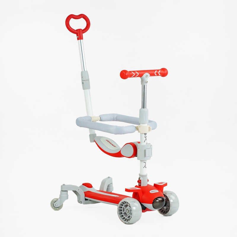 Самокат 5в1 "Skyper" (колеса PU 125х40мм зі світлом, укр. озвучування та підсвічування платформи, з ДОП. КОЛЕСАМИ, захисний бампер, в коробці) фото 1 Самокат 5в1 "Skyper" (колеса PU 125х40мм зі світлом, укр. озвучування та підсвічування платформи, з ДОП. КОЛЕСАМИ, захисний бампер, в коробці) фото 1