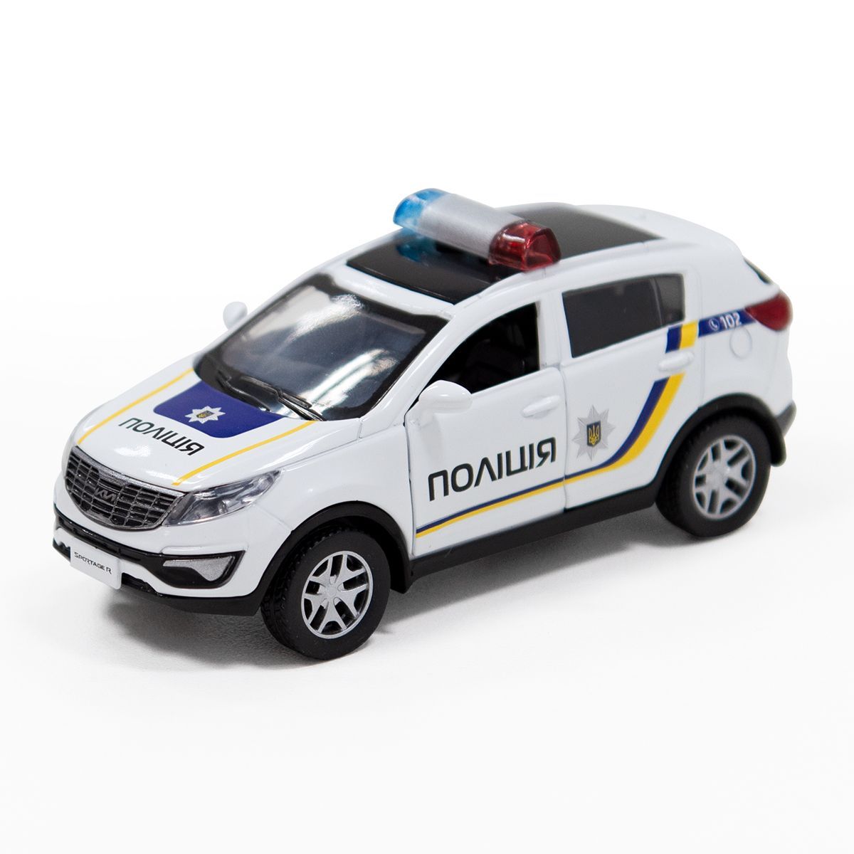 Уценка. Машинка металлическая "Kia Sportage R Полиция" - пошкодженна коробка фото 1 Уценка. Машинка металлическая "Kia Sportage R Полиция" - пошкодженна коробка фото 1