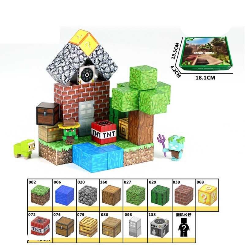 Конструктор магнітний "Майнкрафт/Minecraft", 50 дет фото 1 Конструктор магнітний "Майнкрафт/Minecraft", 50 дет фото 1
